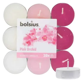 Bolsius Scented Tealights Orchid 4h Čajová sviečka 18 ks (8717847139665)