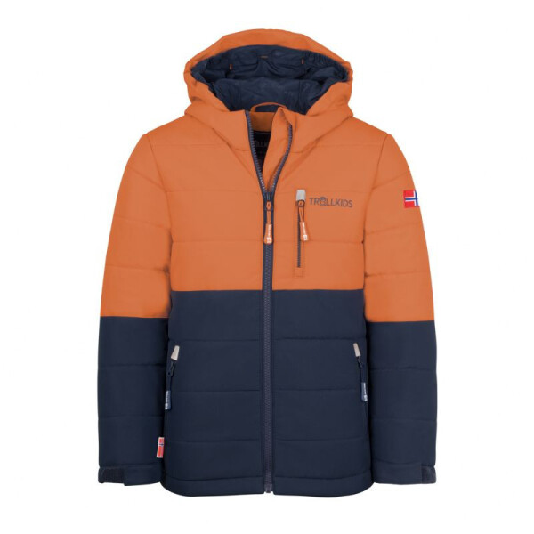 Detská zimná nepremokavá oranžová lyžiarska bunda Trollkids Hemsedal Snow Jacket XT (513-176) 104