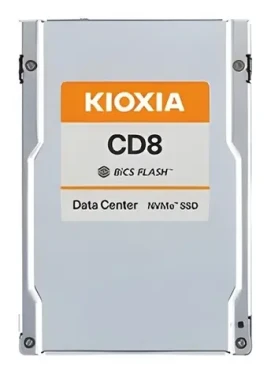 KIOXIA CD8- R 7.68 TB / 2,5" PCIe 4.0 x4 / TLC / R: 7100 MB/s / W: 6000 MB/s / MTBF 2,5 mil. h / 5y (KCD8XRUG7T68)