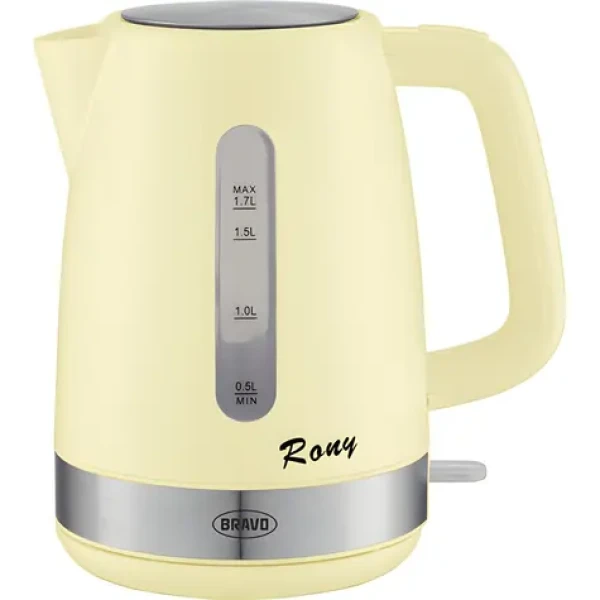 Bravo Rony B-4777 žltá / Rýchlovarná kanvica / 1,7 l / 2200 W (100001090429)