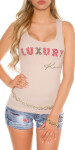 Sexy KouCla finerip "Luxury" tanktop embroidery Einheitsgroesse