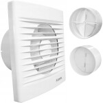 Ronic Zyle Buitinis ventiliatorius DOSPEL Styl 100WC, d100, su laikmaciu ir atbuliniu voztuvu