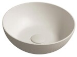 SAPHO - FORMIGO betónové umývadlo na dosku, priemer 39cm, piesková mat FG314