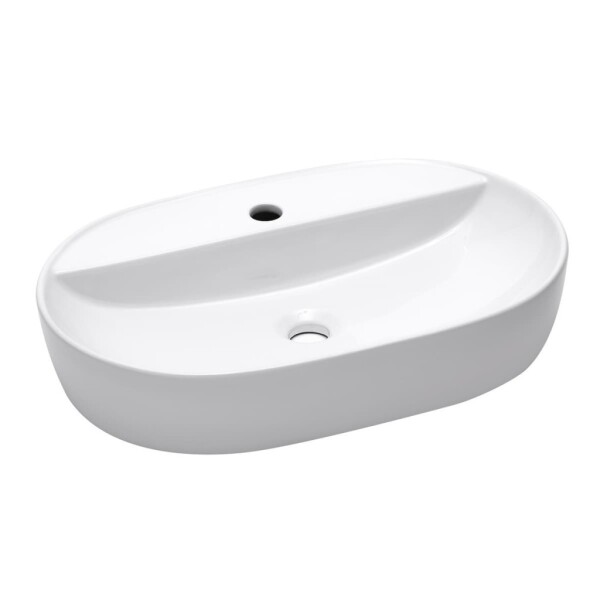 Umývadlo na dosku SAT Infinitio 60x40 cm otvor pre batériu uprostred SATINF6040 SATINF6040