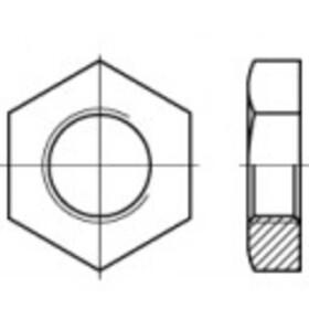 Rúrková matica TOOLCRAFT 106627 DIN 431 3/4 oceľ Zn. 25 ks; 106627