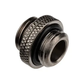 Alphacool ES Dvojitá vsuvka čierna / Steckbar / G1/4 AG G1/4 AG (13757)