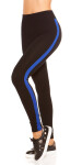 Trendy leggings with contrast stripes Einheitsgroesse