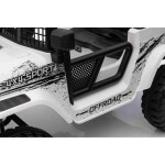 Mamido Mamido Elektrické autíčko OFF ROAD EXTREME 4x4 biele 24V | 200W | 50 kg | EVA | LED | 2,4 Ghz | ECO koža