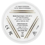 Shelly Flood S Gen4 biela / Senzor zaplavenia / WiFi / Bluetooth / ZigBee / Matter (Flood S Gen4)