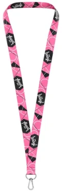 BAAGL Prívesok na kľúče dlhý – lanyard ružová (A-7775)