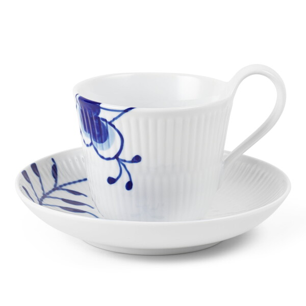 Royal Copenhagen Porcelánová šálka s podšálkou Blue Fluted Mega 240 ml