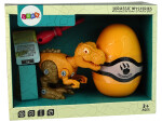 Mamido Set Dinosaurus Tyrannosaurus Rex s vajcom DIY skrutkovač Orange