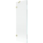 MEXEN/S - Lunar vaňová zástena FIX 60 x 150, transparent, zlatá kartáčovaná 897-060-000-55-00