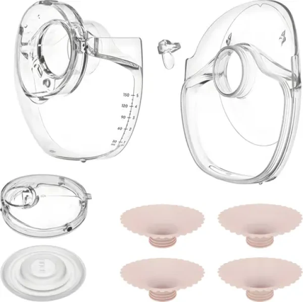 Lionelo Náhradné diely FIDI Free Slim / Náhradné diely / nadstavce 17-24 mm / membrána / ventil / nádobka (LOC-FIDI FREE SLIM SPARE PARTS SET)