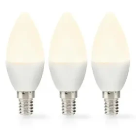 Nedis LED žiarovka E14 / Sviečka / 4.9 W / 470 lm / 2700 K / Teplá biela / Matné / 3 ks (LBE14C352P3)
