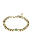 Marc Malone Slušivý pozlátený náramok Kendall Green Bracelet MCB23080G