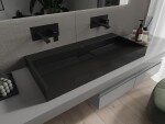MEXEN - Ava umývadlo na dosku liaty mramor B/O 100 x 46, čierna 23011070