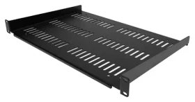 StarTech 1U vetraná polica čierna / Polica do racku / 19" / hĺbka 305 mm / nosnosť 25 kg (SHELF-1U-12-FIXED-V)