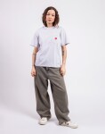 Carhartt WIP W' S/S Pocket Heart T-Shirt Ash Heather/Red S