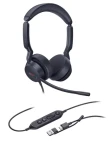 Yealink UH44 Dual (MS Teams) čierna / Stereo náhlavná súprava / mikrofón / USB-C USB-A / kábel 2,15 m (UH44DualTeamsUSB-C/A)
