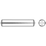 TOOLCRAFT 136031 kužeľový ryhovaný kolík (Ø x d) 10 mm x 60 mm ocel 25 ks; 136031