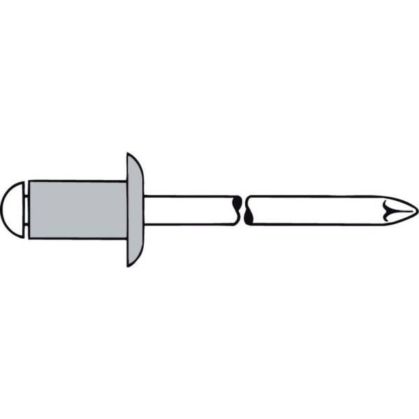 Gesipa 1433504 slepý nit (Ø x d) 5 mm x 16 mm ocel hliník 500 ks; 1433504