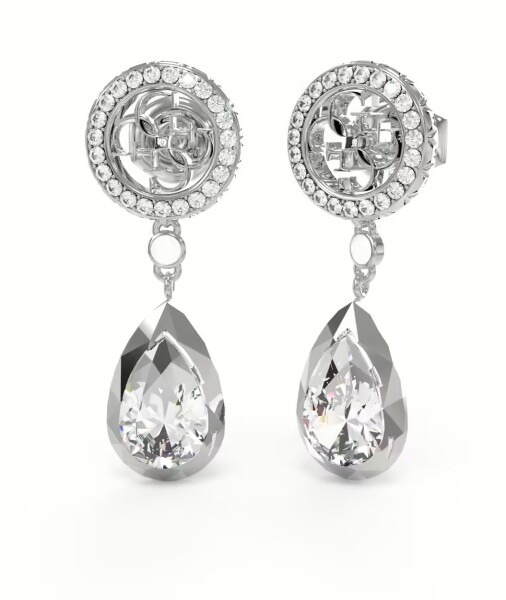 Guess Trblietavé oceľové náušnice 4G Light JUBE05235JWRHT/U