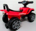 Mamido Detské odrážadlo Goodyear v čerešňovej farbe so svetlami a klaksónom