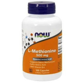 L-Metionín 500 mg - NOW Foods (100 kaps.) (41326-1-100caps)
