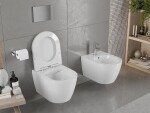 MEXEN/S - Carmen Závesná WC misa vrátane sedátka s slow-slim, duroplast, biela 30880300
