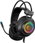 Rampage RM-K19 čierna / Herné slúchadlá / mikrofón / RGB / USB (RM-K19)