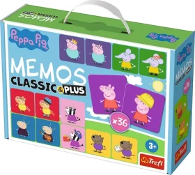 Trefl - Pexeso ClassicPlus - Prasiatko Peppa 4v1