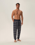 Pánske pyžamové nohavice Honor 3 42457-59X Navy Pattern - Henderson L tmavě modrá s bílou