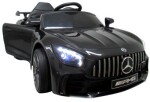 Mamido Elektrické autíčko Mercedes GTR-S čierne s mäkkými kolesami EVA a pohodlným sedačkom s licenciou
