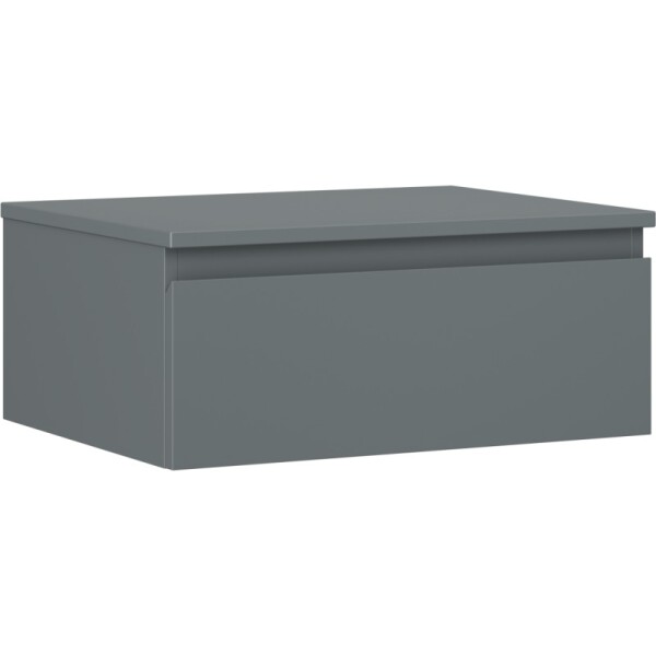MEXEN/S - Orio kúpeľňová skrinka pod umývadlo 60 cm s doskou, 1 šuplík, grafit mat 91A10-06023-1-BFC66