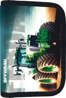 OXYBAG Školský peračník jednoposchodový Traktor / Školský peračník / 2 chlopne / 25 gumových pútok / fólia na rozvrh hodín (8-34026)