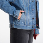 Bunda Carhartt WIP Helston Jacket UNISEX Blue Destroy Wash, Splatter XL