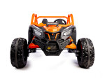 Mamido Mamido Elektrické autíčko Buggy Bumper 66 oranžové | 24V | 4x200W | EVA | LED | 2,4 Ghz | ECO koža