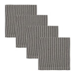 House Doctor Bavlnené obrúsky Block 40 x 40 cm – set 4 ks