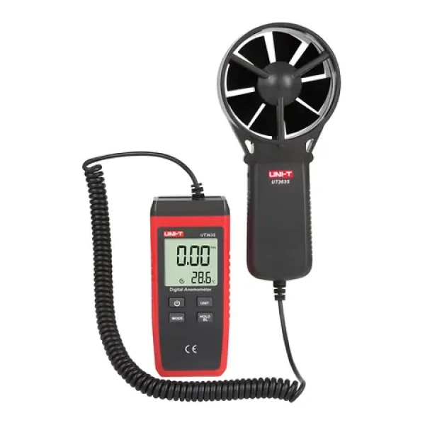 UNI-T UT363S / Anemometer / rýchlosť vetra 0,4-30 m/s / teplota -10 až 50 °C / MAX/MIN/ AVG (UT363S)