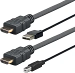 VivoLink Pre HDMI + USB 2.0 A - B kábel M - M 4M / 4K 2K @ 60 Hz / vhodný pre interaktívne tabule (PROHDMIUSBAB4)