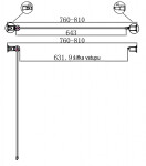 H K - Sprchové dvere PURE 80 jednokrídlové 76-81 x 190, číre sklo PURED180
