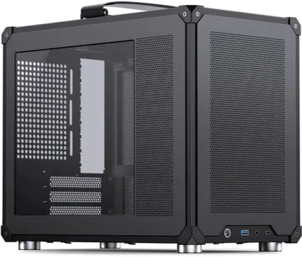 Jonsbo C6 MAX čierna / Počítačová skriňa / Micro-ATX / tvrdené sklo / Mini Tower (C6MAX)