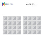 Connetix Connetix Tiles - Magnetická Stavebnica Priehľadná Základne 2 ks