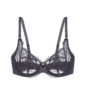 Dámska podprsenka Wild Peony Florale Bra W - GRAY - sivá 00DK - TRIUMPH GRAY 75C