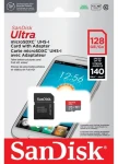 SanDisk Ultra microSDXC 128GB / Pamäťová karta / Class 10 / UHS-I / A1 / čítanie: až 140MB/s (SDSQUAB-128G-GN6MN)
