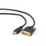 Gembird HDMI - DVI male-male kábel 0.5 m / pozlátené konektory 18+1 (CC-HDMI-DVI-0.5M)