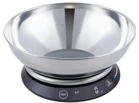 Blaupunkt FKS602 strieborná / kuchynská váha s oceľovou misou / presnosť na 1g / maximálna nosnosť 5 kg (FKS602)