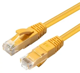 MicroConnect CAT6a U/UTP 1m žltá / LSZH (MC-UTP6A01Y)