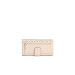 Outlet - GUESS peňaženka Juliana Perforated File Clutch biela Biela